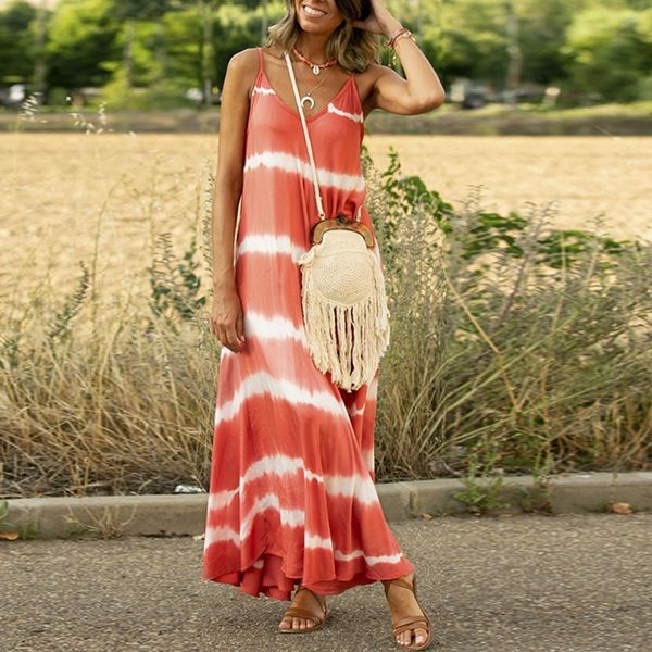 women dresses vintage stripe print dress bohemian spaghetti strap v neck long summer big swing tie dye beach plus, Black;gray
women dresses vintage stripe print dress bohemian spaghetti strap v neck long summer big swing tie dye beach plus, Black;gray
