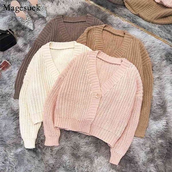 autumn solid knitted cardigan sweater women coarse wool slim short woman sweaters long sleeve loose femme 11641 210512, White;black
autumn solid knitted cardigan sweater women coarse wool slim short woman sweaters long sleeve loose femme 11641 210512, White;black
