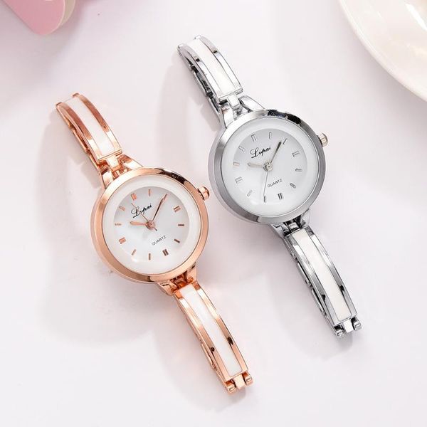 wristwatches 2pcs/set gift montre luxury small gold bangle bracelet watches stainless steel ladies quartz women dress watch *a, Slivery;brown
wristwatches 2pcs/set gift montre luxury small gold bangle bracelet watches stainless steel ladies quartz women dress watch *a, Slivery;brown