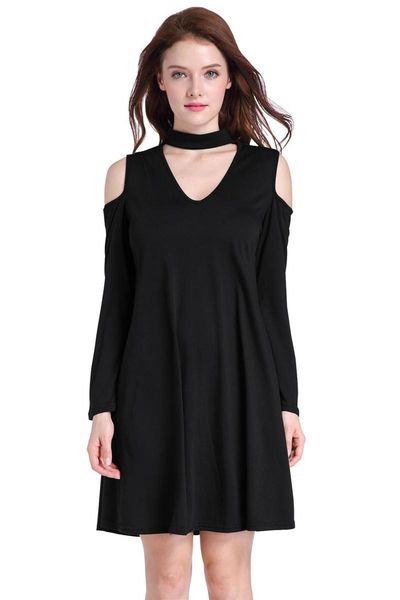 casual dresses summer short dress women clothes off shoulder elbise solid color v-neck loose long slevee elegant moda mujer jurk black, Black;gray
casual dresses summer short dress women clothes off shoulder elbise solid color v-neck loose long slevee elegant moda mujer jurk black, Black;gray