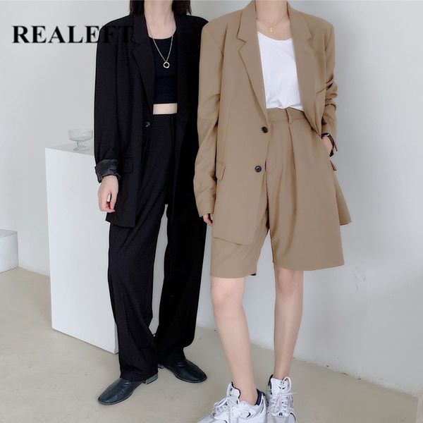 autumn winter chic women's pant suits single breasted notched blazer & office wear women suit female sets 210428, White;black
autumn winter chic women's pant suits single breasted notched blazer & office wear women suit female sets 210428, White;black
