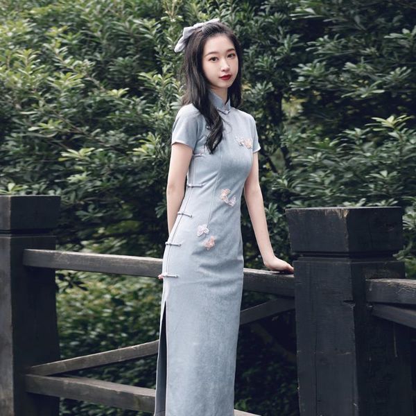 ethnic clothing vintage butterfly qipao chinese women handmade button cheongsam ladies split evening party dress stage show gown vestid, Red
ethnic clothing vintage butterfly qipao chinese women handmade button cheongsam ladies split evening party dress stage show gown vestid, Red