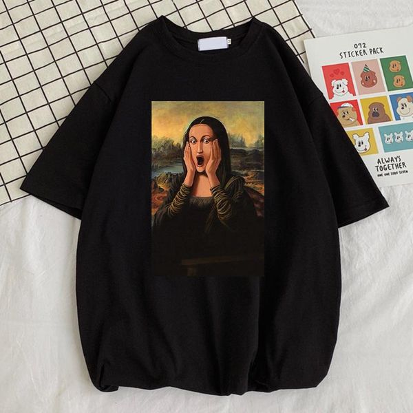 men's t-shirts mona lisa scream cartoons printed tshirts graphic big size t shirts funny crew neck tshirt street design men clothes, White;black
men's t-shirts mona lisa scream cartoons printed tshirts graphic big size t shirts funny crew neck tshirt street design men clothes, White;black