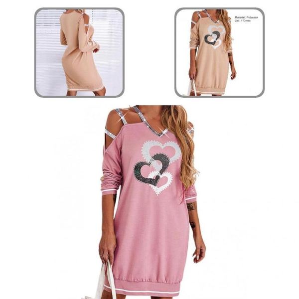 casual dresses soft stylish cute heart print autumn dress skin-friendly for going out, Black;gray
casual dresses soft stylish cute heart print autumn dress skin-friendly for going out, Black;gray