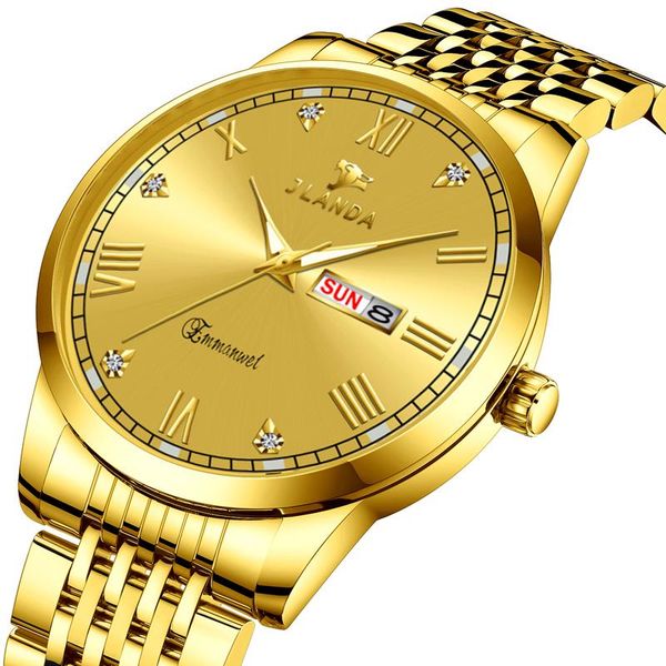 wristwatches jlanda fashion mens watches gold quartz watch men stainless steel waterproof wrist relogio masculino 6702, Slivery;brown
wristwatches jlanda fashion mens watches gold quartz watch men stainless steel waterproof wrist relogio masculino 6702, Slivery;brown