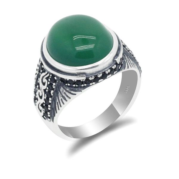 cluster rings men stone ring 925 sterling silver big green onyx punk vintage turkish handmade finger for women party jewelry, Golden;silver
cluster rings men stone ring 925 sterling silver big green onyx punk vintage turkish handmade finger for women party jewelry, Golden;silver