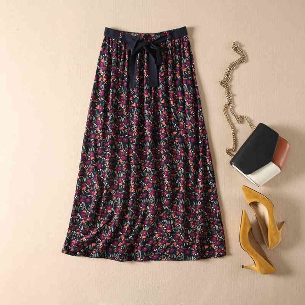 skirt 2021 spring autumn / winter printed viscose elastic waist tie straight mid-length with belt mdob, Black
skirt 2021 spring autumn / winter printed viscose elastic waist tie straight mid-length with belt mdob, Black