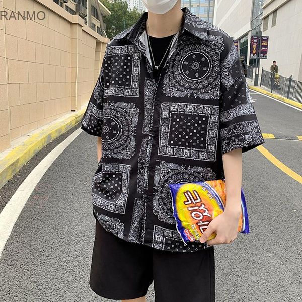 beautiful cashew flower shirt men's short sleeve korean loose net red hawaiian dress shirts, White;black
beautiful cashew flower shirt men's short sleeve korean loose net red hawaiian dress shirts, White;black