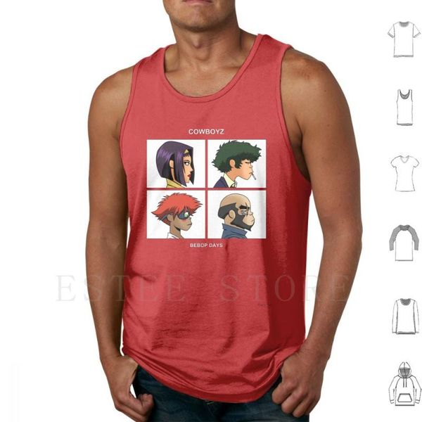 men' tank bebop days vest sleeveless music anime art culture geek nerd cartoon parody mashup team group cowboys, White;black
men' tank bebop days vest sleeveless music anime art culture geek nerd cartoon parody mashup team group cowboys, White;black