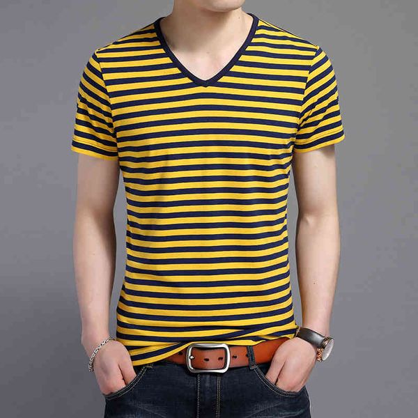 men's t-shirts striped men v neck summer cotton short sleeve slim fit male fashion causal long youth ops bi9o, White;black
men's t-shirts striped men v neck summer cotton short sleeve slim fit male fashion causal long youth ops bi9o, White;black