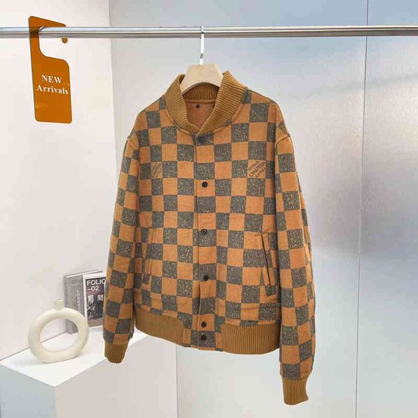 women's jackets chen weiting's same autumn / winter 21 double faced wool single breasted long sleeved jacket checkerboard baseball, Black;brown
women's jackets chen weiting's same autumn / winter 21 double faced wool single breasted long sleeved jacket checkerboard baseball, Black;brown