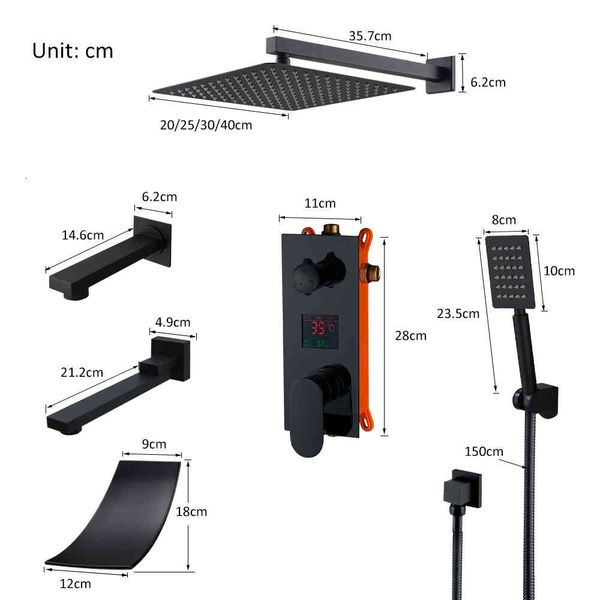 bathroom shower heads matte black led digital display faucet set rain waterfall bathtub system lcd bath mixer tap 53zm
bathroom shower heads matte black led digital display faucet set rain waterfall bathtub system lcd bath mixer tap 53zm