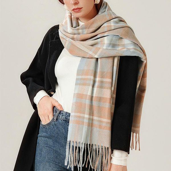 scarves winter shawls and wraps hijab women plaid print cashmere scarf thick blanket ladies warm large bufanda long echarpe pashmina, Blue;gray
scarves winter shawls and wraps hijab women plaid print cashmere scarf thick blanket ladies warm large bufanda long echarpe pashmina, Blue;gray