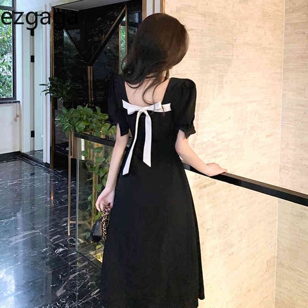 ezgaga elegant vintage short sleeve midi dress women v-neck bow backless summer new chic temperament high waist party dress 210430, Black;gray
ezgaga elegant vintage short sleeve midi dress women v-neck bow backless summer new chic temperament high waist party dress 210430, Black;gray