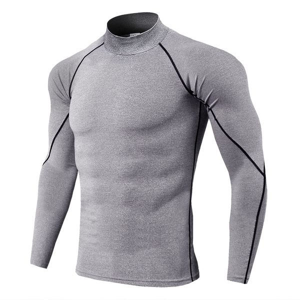 high collar t shirt compression shirts men bodybuilding sportswear t-shirt long sleeve gyms men fitness tight rashgard, White;black
high collar t shirt compression shirts men bodybuilding sportswear t-shirt long sleeve gyms men fitness tight rashgard, White;black