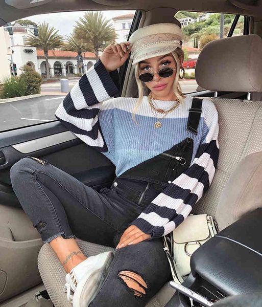 women's sweaters striped fashion ladies sweater arrival long sleeve pullovers for women knit jumper pull femme sale 9t0a, White;black
women's sweaters striped fashion ladies sweater arrival long sleeve pullovers for women knit jumper pull femme sale 9t0a, White;black