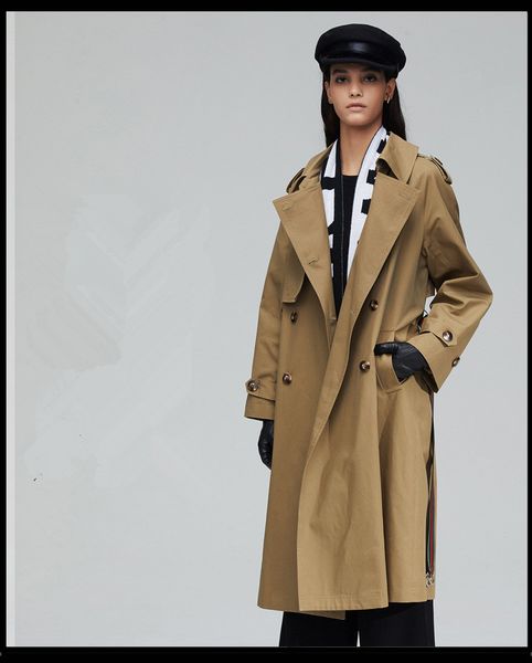casual dresses 2021 female double autumn breasted trench coat brand british design belt-style women's jacket a634, Black;gray
casual dresses 2021 female double autumn breasted trench coat brand british design belt-style women's jacket a634, Black;gray
