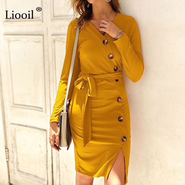 dress knitted ribbed slit midi dress with belt fall winter long sleeve button up tight dresses woman party night club 9lu1, Black;gray
dress knitted ribbed slit midi dress with belt fall winter long sleeve button up tight dresses woman party night club 9lu1, Black;gray