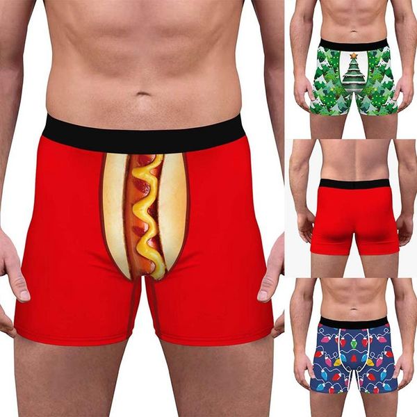 underpants christmas digital printing men's fashion breathable underwear sterile comfortable inner wear boxer briefs, Black;white
underpants christmas digital printing men's fashion breathable underwear sterile comfortable inner wear boxer briefs, Black;white