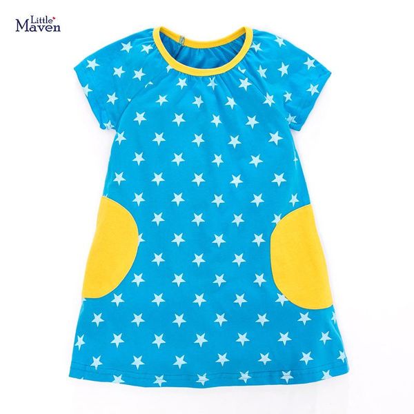 little maven spring autumn children sky blue stars printed o-neck girls patchwork 2-6yrs short cotton knitted casual dresses girl's, Red;yellow
little maven spring autumn children sky blue stars printed o-neck girls patchwork 2-6yrs short cotton knitted casual dresses girl's, Red;yellow