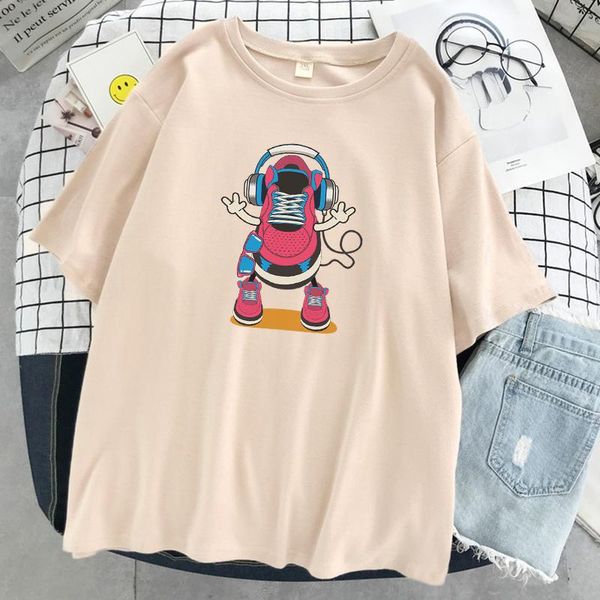fashion shoes music street womens t-shirts o-neck casual tee clothing soft breathable t shirt loose brand short sleeve women's t-shirt, White
fashion shoes music street womens t-shirts o-neck casual tee clothing soft breathable t shirt loose brand short sleeve women's t-shirt, White