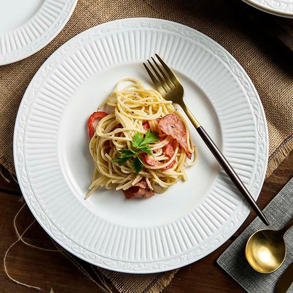 dishes & plates european-style home straw hat plate simple western pasta deep restaurant steak salad dish
dishes & plates european-style home straw hat plate simple western pasta deep restaurant steak salad dish
