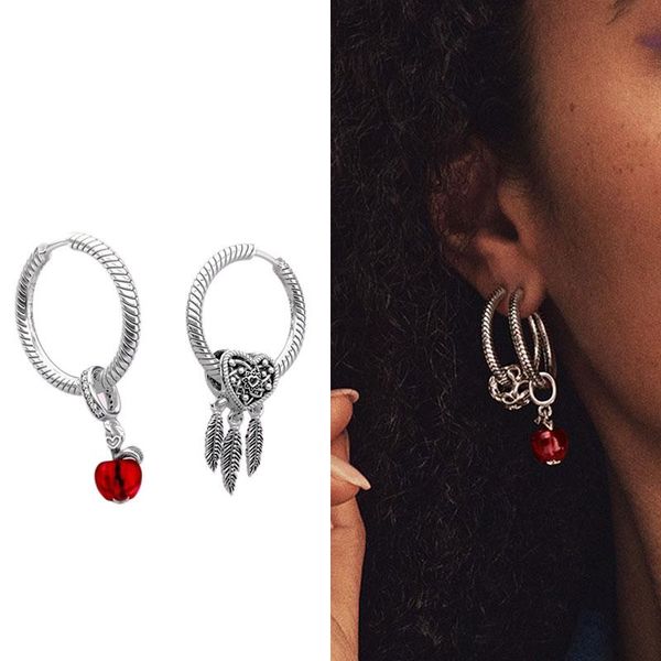 hoop & huggie 100% real 925 sterling silver pendiente earrings for women fit original charms fine jewelry joyas gift, Golden;silver
hoop & huggie 100% real 925 sterling silver pendiente earrings for women fit original charms fine jewelry joyas gift, Golden;silver