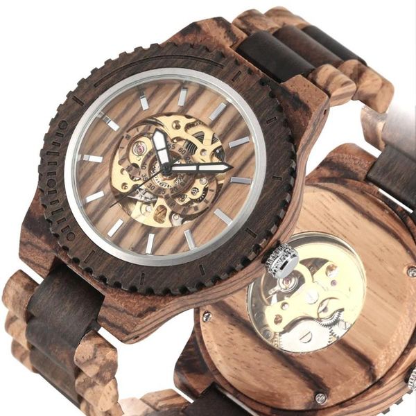 wristwatches automatic-self-wind watch black ebony zebra fashion wooden mechanical women watches creative ladies wristwatch relogio feminino, Slivery;brown
wristwatches automatic-self-wind watch black ebony zebra fashion wooden mechanical women watches creative ladies wristwatch relogio feminino, Slivery;brown