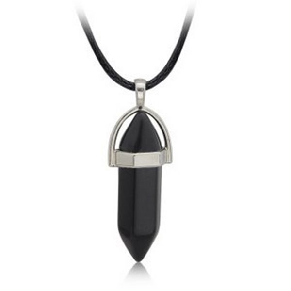 jewelry pendant necklace liuling angle crystal necklace natural stone hexagonal column, Black
jewelry pendant necklace liuling angle crystal necklace natural stone hexagonal column, Black