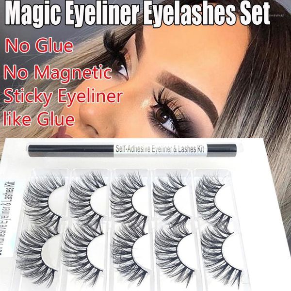 1set self adhesive eyeliner eyelashes mink false lashes no need glue to wear natural long wispies eyelash extension makeup tools1
1set self adhesive eyeliner eyelashes mink false lashes no need glue to wear natural long wispies eyelash extension makeup tools1