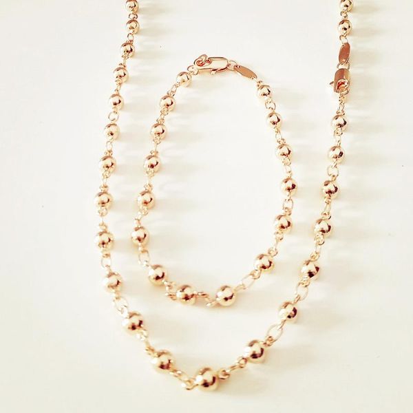earrings & necklace 4 mm wide cute ball link women bracelet/necklace jewelry sets 585 gold color wedding beads, Silver
earrings & necklace 4 mm wide cute ball link women bracelet/necklace jewelry sets 585 gold color wedding beads, Silver
