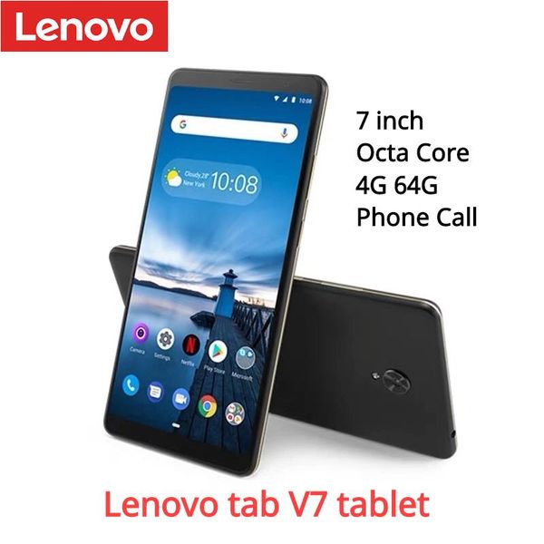 

global firmware lenovo tab v7 phone call tablet 7 inch lte version 4g 64g octa core face recognition dual dolby speakers android pc