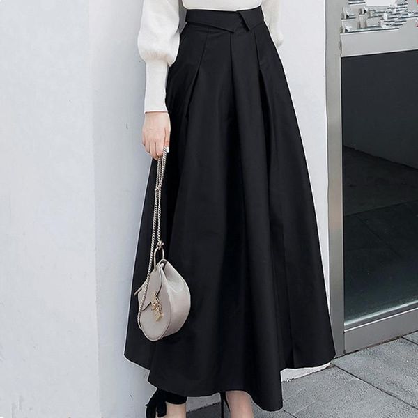 fashion long maxi vintage pleated a-line hight waist skirt women s-2xl four season black skirts
fashion long maxi vintage pleated a-line hight waist skirt women s-2xl four season black skirts