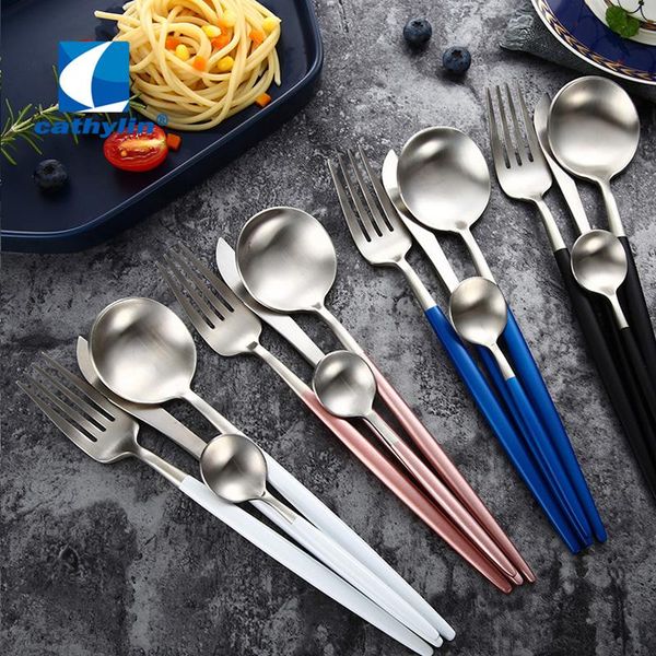 cathylin 4pcs/set flatware set 18/10 stainless steel luxury western fork spoon knife dinnerware tableware cutlery st0155 sets
cathylin 4pcs/set flatware set 18/10 stainless steel luxury western fork spoon knife dinnerware tableware cutlery st0155 sets