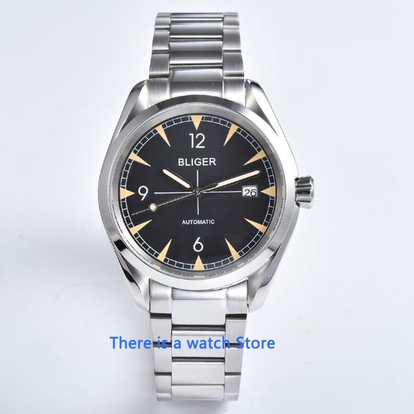 wristwatches 40mm black dial mens casual mechanical watch silver case sapphire crystal date nh35 movement automatic, Slivery;brown
wristwatches 40mm black dial mens casual mechanical watch silver case sapphire crystal date nh35 movement automatic, Slivery;brown