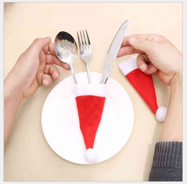 christmas decorations mini hat wine bottle cover cap brushed cloth small knife and fork
christmas decorations mini hat wine bottle cover cap brushed cloth small knife and fork