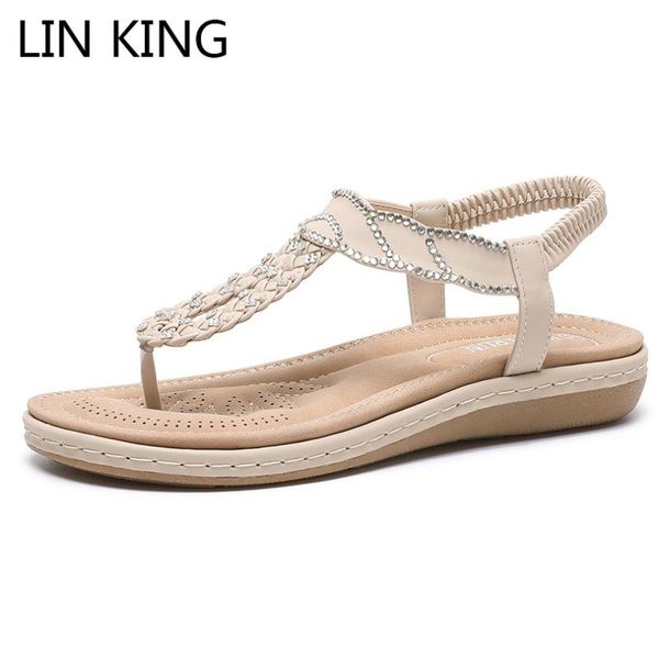women sandals bohemia style summer shoes woman flats beach plus size flip flop sandalias chaussures femme, Black
women sandals bohemia style summer shoes woman flats beach plus size flip flop sandalias chaussures femme, Black