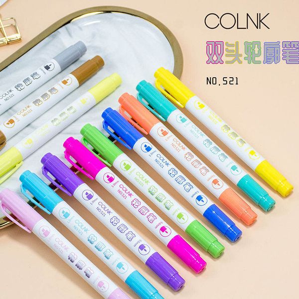 painting pens yinuoshangpin; colin kl-521ab dream color orcent double line marker metal contour pen, Black;red
painting pens yinuoshangpin; colin kl-521ab dream color orcent double line marker metal contour pen, Black;red