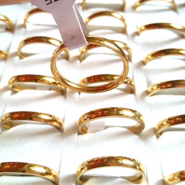 wedding rings 50pcs width 3mm gold band ring classic stainless steel comfort-fit engagement jewelry anniversary gift, Slivery;golden
wedding rings 50pcs width 3mm gold band ring classic stainless steel comfort-fit engagement jewelry anniversary gift, Slivery;golden