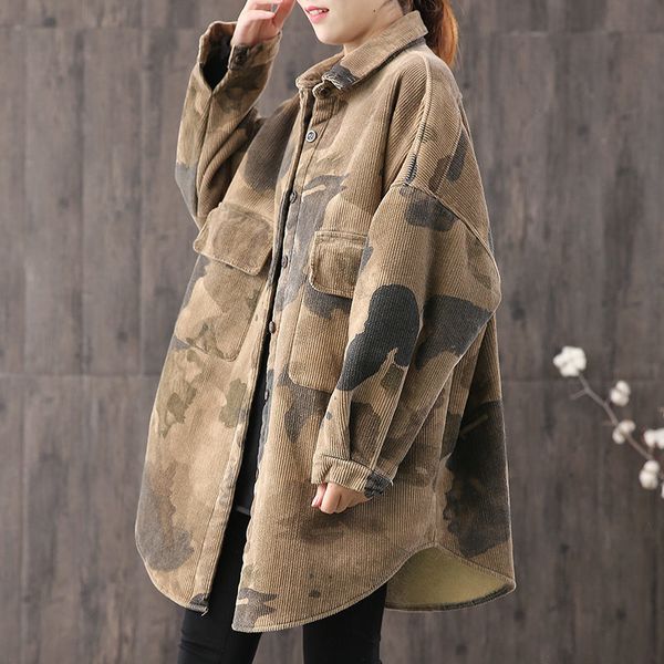 tracksuits rear printed camouflage woman's loose big size plus velvet thickening winter quilted cotton jacket f2462 x33t, Gray
tracksuits rear printed camouflage woman's loose big size plus velvet thickening winter quilted cotton jacket f2462 x33t, Gray