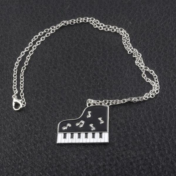 pendant necklaces fashion jewelry music piano necklace black and white keys notes crystal enamel pendants women men accessories, Silver
pendant necklaces fashion jewelry music piano necklace black and white keys notes crystal enamel pendants women men accessories, Silver