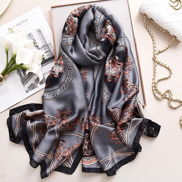 scarves european and american scarf spring autumn sunscreen hijab women's simulation silk flower bufanda warm silky shawl, Blue;gray
scarves european and american scarf spring autumn sunscreen hijab women's simulation silk flower bufanda warm silky shawl, Blue;gray