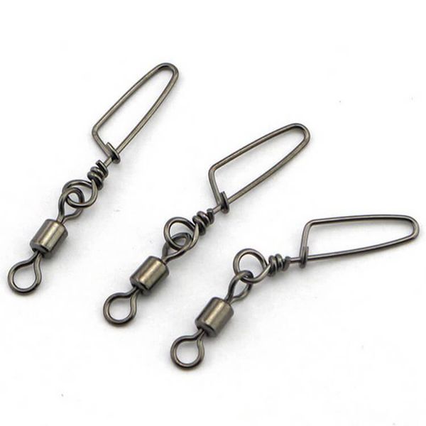 50pcs high-strength ball bearing fishing rolling swivel connectors with coastlock snap size all saltwater freshwater tackle hooks
50pcs high-strength ball bearing fishing rolling swivel connectors with coastlock snap size all saltwater freshwater tackle hooks