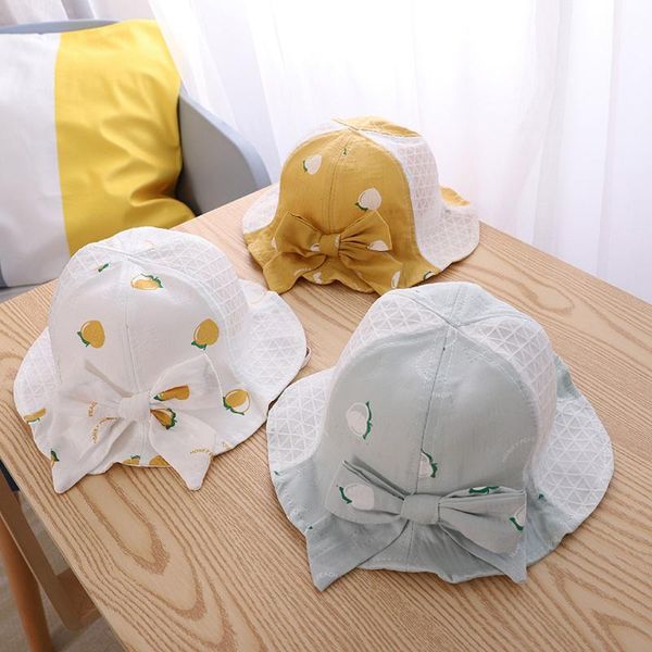 fruit print baby cap kids summer bow breath sun princess protection bucket hat sunscreen casquette enfant caps & hats, Yellow
fruit print baby cap kids summer bow breath sun princess protection bucket hat sunscreen casquette enfant caps & hats, Yellow