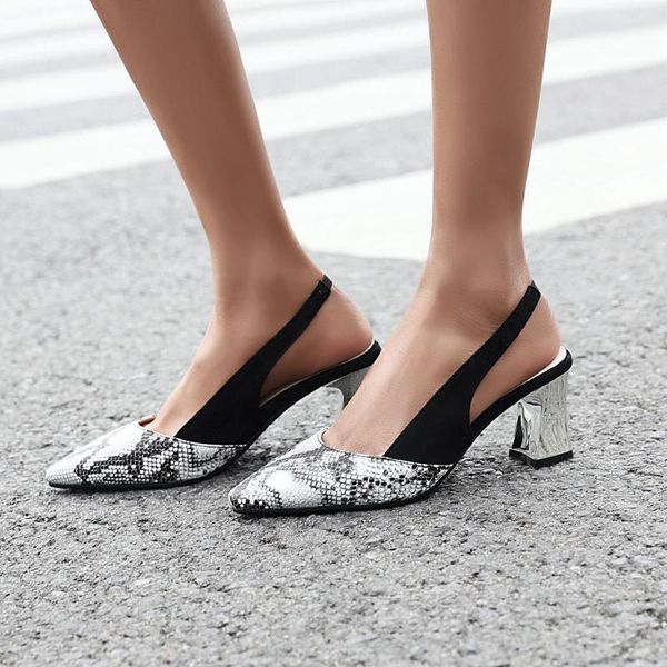 dress shoes woman spring summer slingbacks 6cm heels sandals big size pinted toe snake leather pumps mid heel for women sadals, Black
dress shoes woman spring summer slingbacks 6cm heels sandals big size pinted toe snake leather pumps mid heel for women sadals, Black