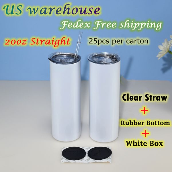 us warehouse 20oz skinny straight sublimation tumblers clear straws rubber bottoms stainless steel blank white double wall vacuum insulated
us warehouse 20oz skinny straight sublimation tumblers clear straws rubber bottoms stainless steel blank white double wall vacuum insulated