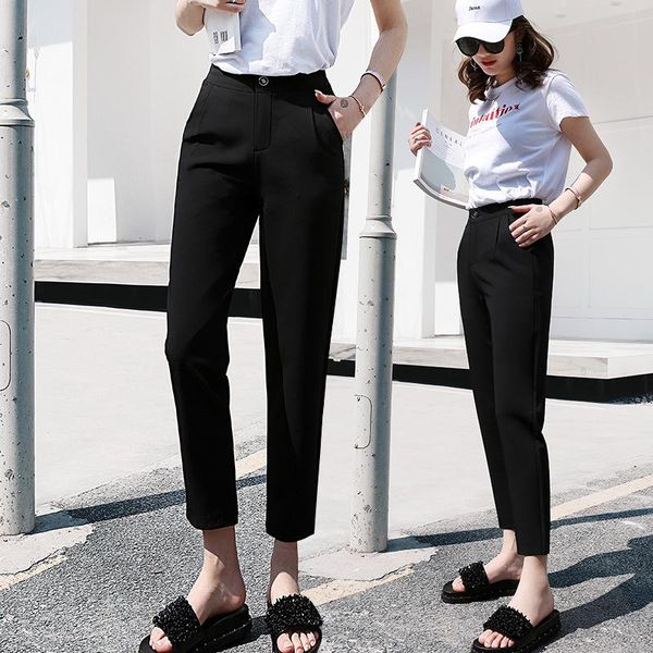 women's pants & capris fashion women harem 2021 autumn winter arrival female loose casual solid color classic trousers, Black;white
women's pants & capris fashion women harem 2021 autumn winter arrival female loose casual solid color classic trousers, Black;white