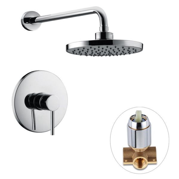 promote sales wall mounted brass bathroom shower faucet set cold brass control valve with 8 inch shower head arm
promote sales wall mounted brass bathroom shower faucet set cold brass control valve with 8 inch shower head arm