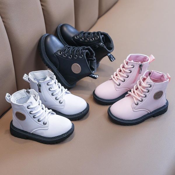 autumn kids single boots pu leather children baby girls shoes boys casual pink white black color, Black;grey
autumn kids single boots pu leather children baby girls shoes boys casual pink white black color, Black;grey