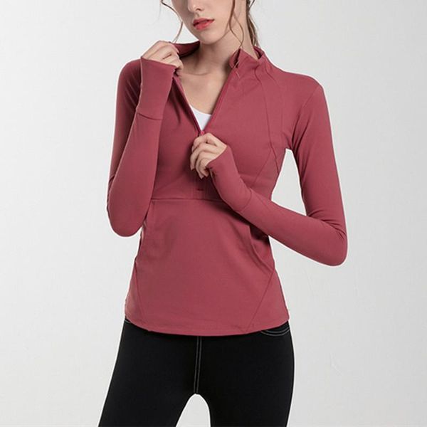 yoga outfit large size women long sleeve run shirts stretch tight t-shirts solid sports quick dry fitness gym half zipper jacket
yoga outfit large size women long sleeve run shirts stretch tight t-shirts solid sports quick dry fitness gym half zipper jacket